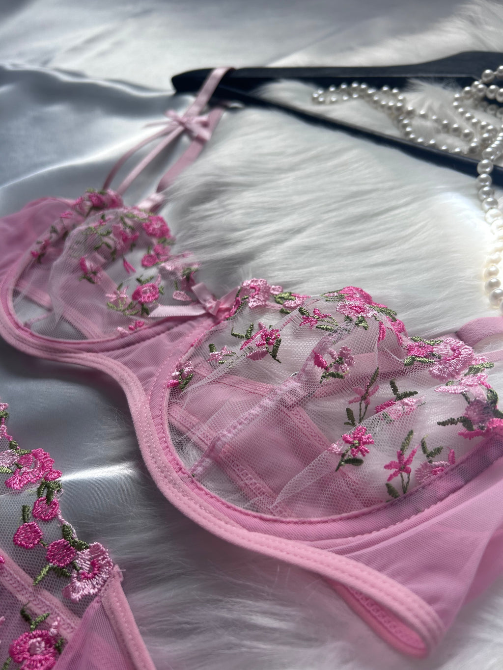 Ensemble culotte soutien-gorge Pink Blossom