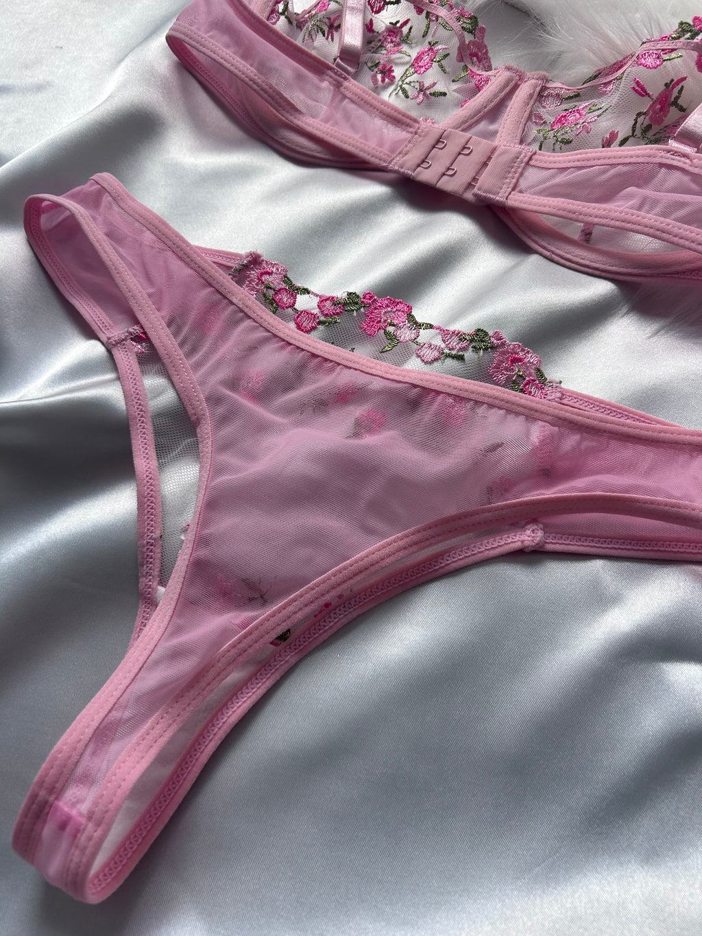 Ensemble culotte soutien-gorge Pink Blossom